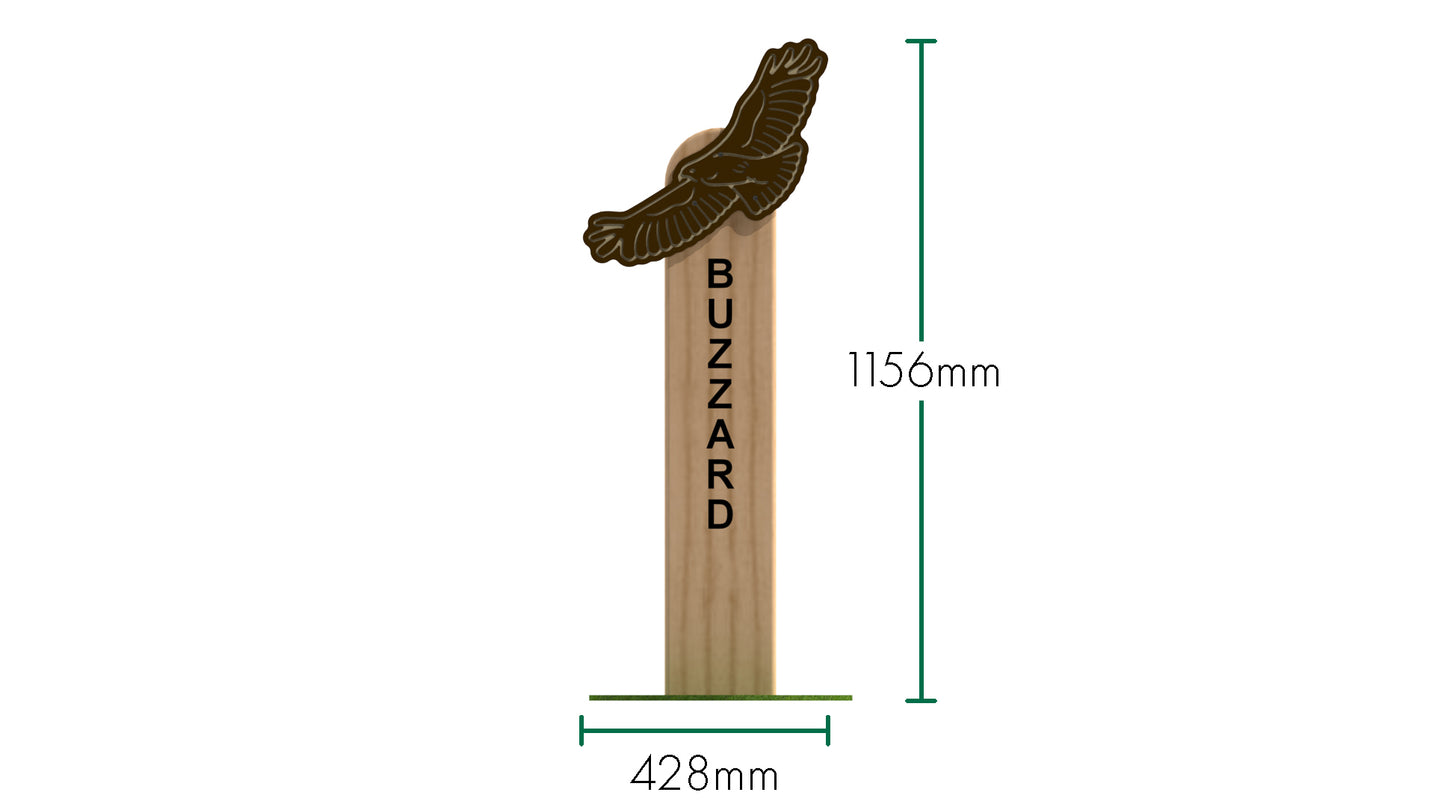 Buzzard Animal Post
