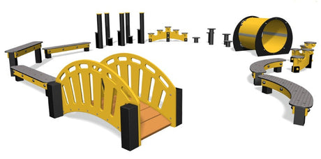 Fun Trail Curved Balance Beams 400mm
