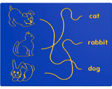 Dog, Cat & Rabbit Trace Play Panel