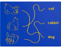 Dog, Cat & Rabbit Trace Play Panel