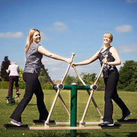 Double Cross Country Skier