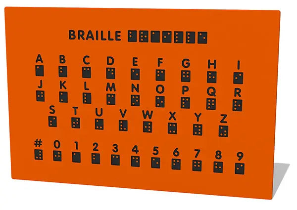 Braille Alphabet and Number Play Panel