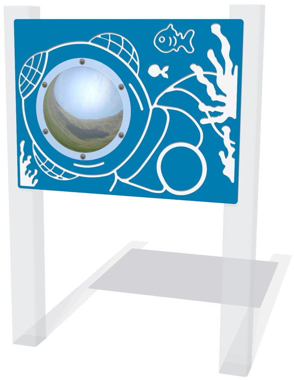 Underwater Diver Play Panel with Mirrored Dome