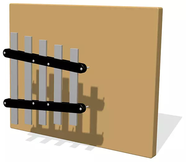 38mm Flat Chimes (set of 5) with Mounting Strips