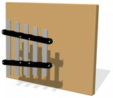 38mm Flat Chimes (set of 5) with Mounting Strips
