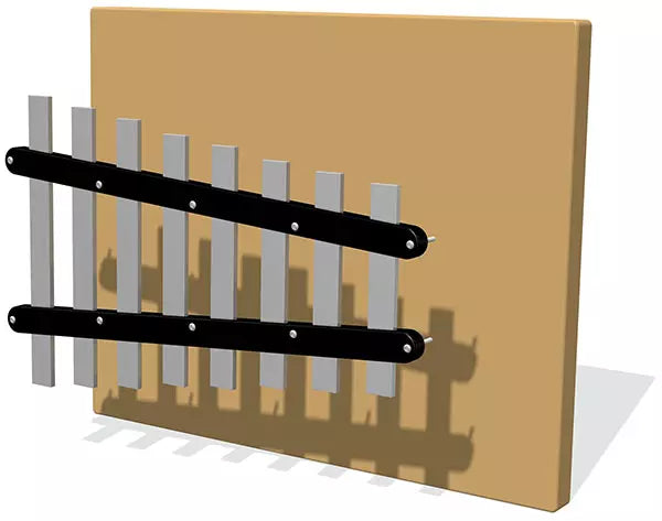 38mm Flat Chimes (set of 8) with Mounting Strips