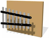 38mm Flat Chimes (set of 8) with Mounting Strips