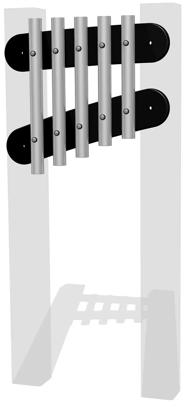 38mm Tube Chimes (set of 5) Rail Mounted