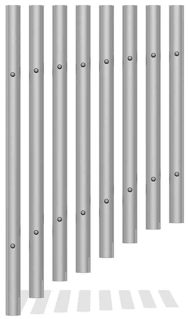 50mm Tube Chimes (set of 8) with Bolt Fixing