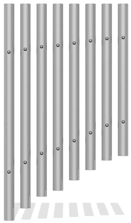50mm Tube Chimes (set of 8) with Bolt Fixing