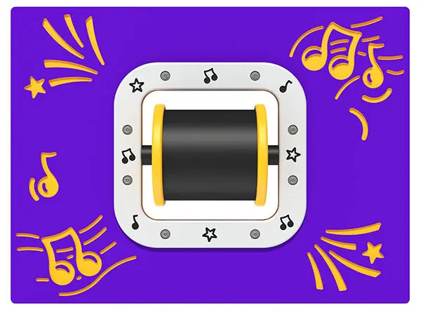 Melody Wheel Musical Play Panel