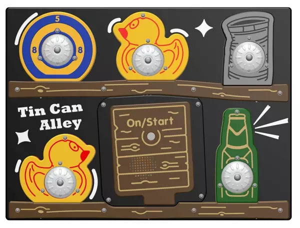 PlayTronic Tin Can Alley Reactions Game Panel