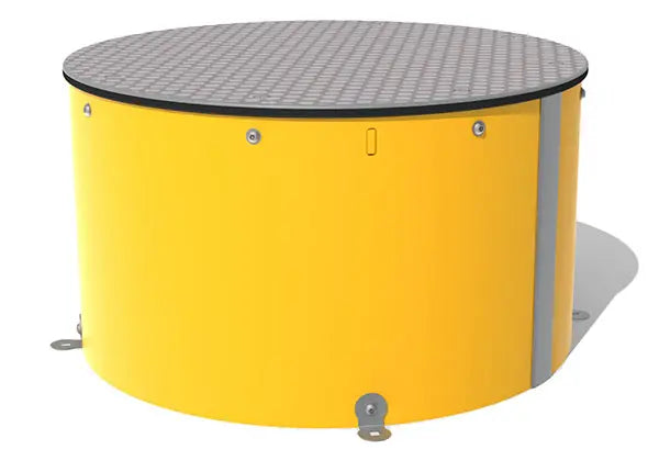 Round Platform @ 800mm x 600mm High BLUE