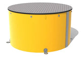 Round Platform @ 800mm x 600mm High BLUE