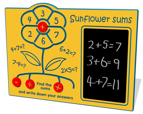 Sunflower Sums Play Panel