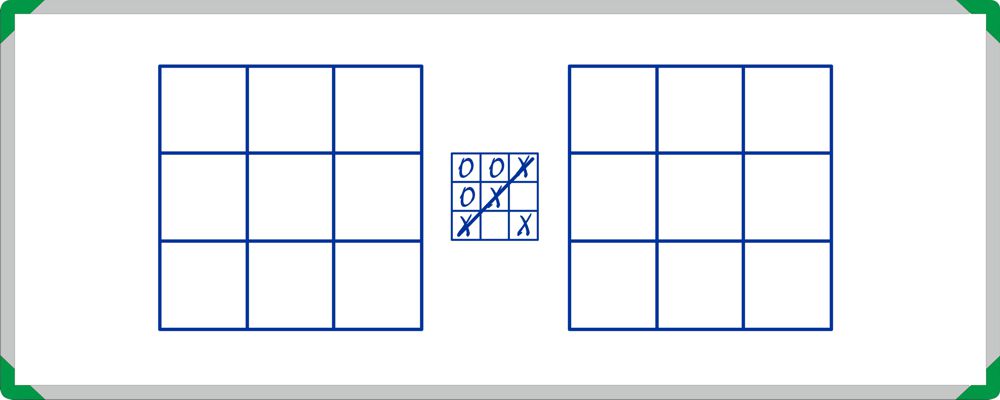 Gameboard Top Kit - Dry-Wipe Noughts & Crosses