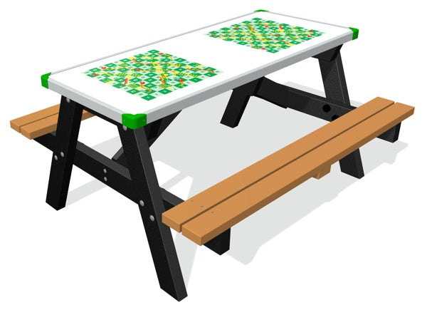 1500mm Picnic Table - Double Snakes & Ladders