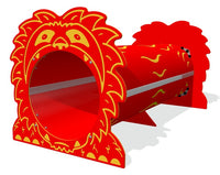 Lion Crawl Through Play Tunnel