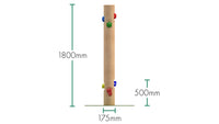 Peeled Climbing Posts