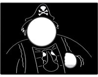 Pirate Head Through Play Panel