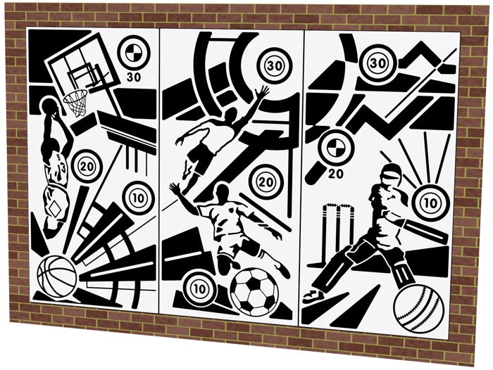Sports Wall 5 Panel Set
