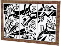 Sports Wall 5 Panel Set