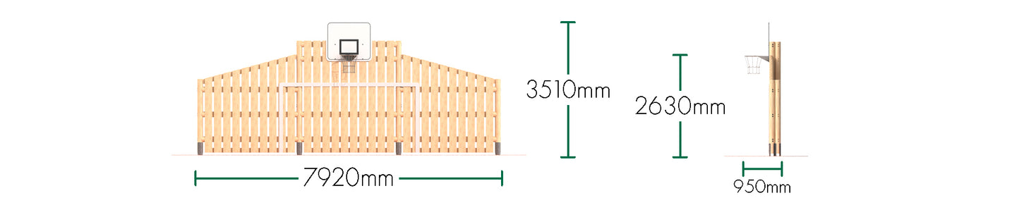 Timber Goal Wall