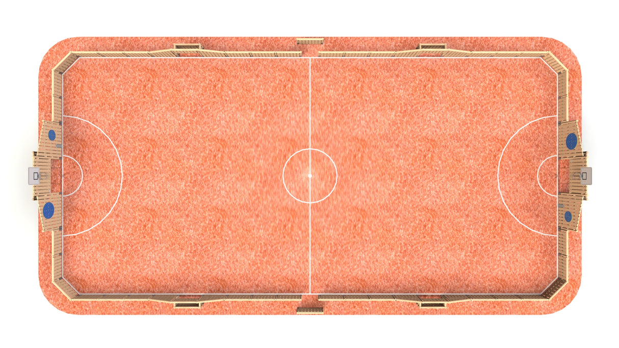 Timber MUGA with Side Goals
