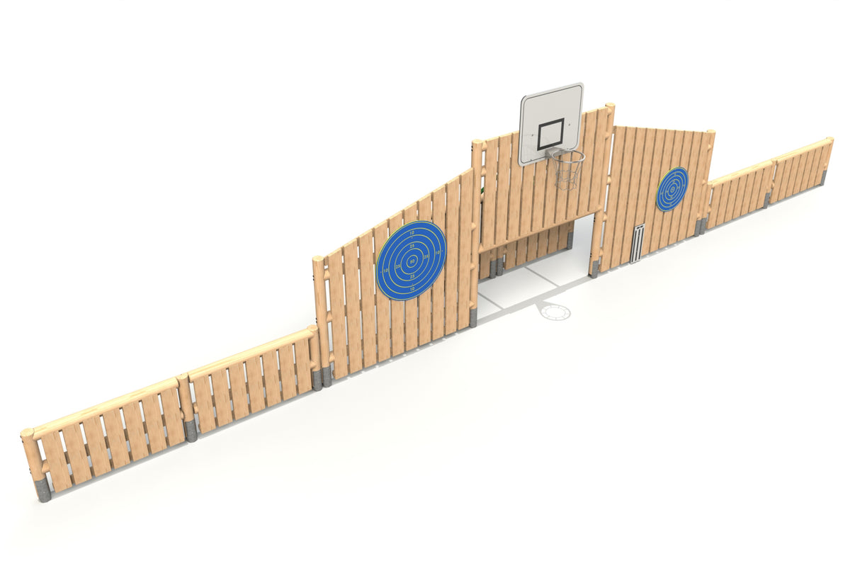 Timber Multi Activity Goal with Kick Panels