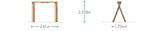 Timber Single Swing Frame Only (2.4m)
