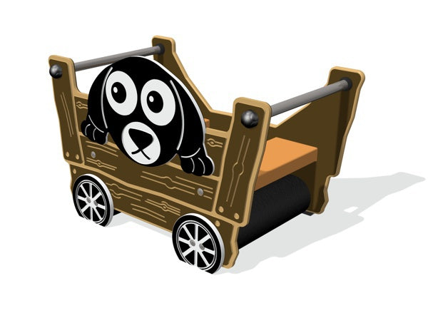 Tractor Trailer with Dog