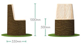Tree Trunk Chairs