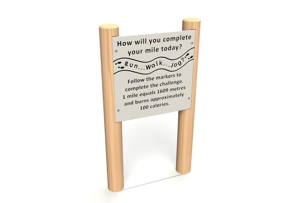Walk A Mile Sign