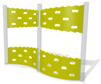 Zig-Zag Split-Traverse Wall (4 Panel Set)