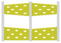 Zig-Zag Split-Traverse Wall (4 Panel Set)